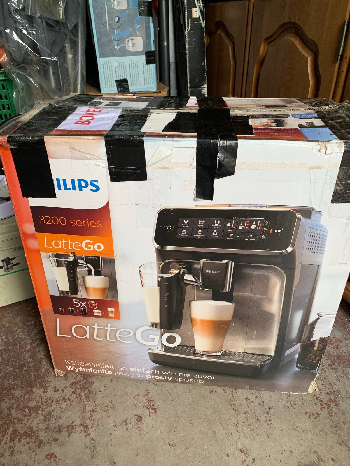 Philips 3200 LatteGo EP3246/70 Volautomatische Espressomachi, Witgoed en Apparatuur, Ophalen, Afneembaar waterreservoir, Espresso apparaat