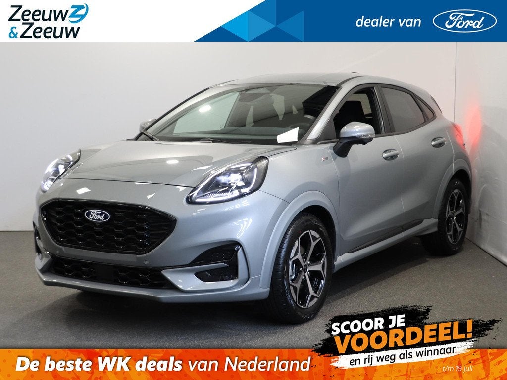 Ford Puma 1.0 EcoBoost Hybrid ST-Line | €6500 Actiekorting, Auto's, Ford, Voorwielaandrijving, 12 maanden, Puma, Bedrijf