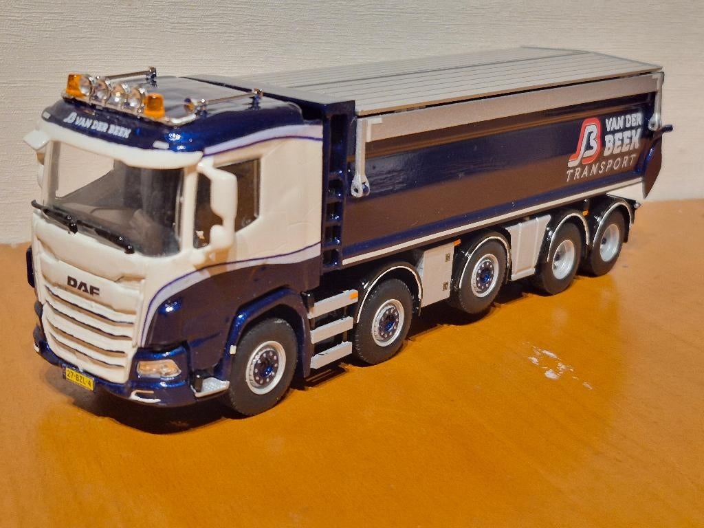 WSI Daf XF 10x4 kipper van der Beek Transport Uniek model, Hobby en Vrije tijd, Modelauto's | 1:50, Ophalen of Verzenden, Nieuw