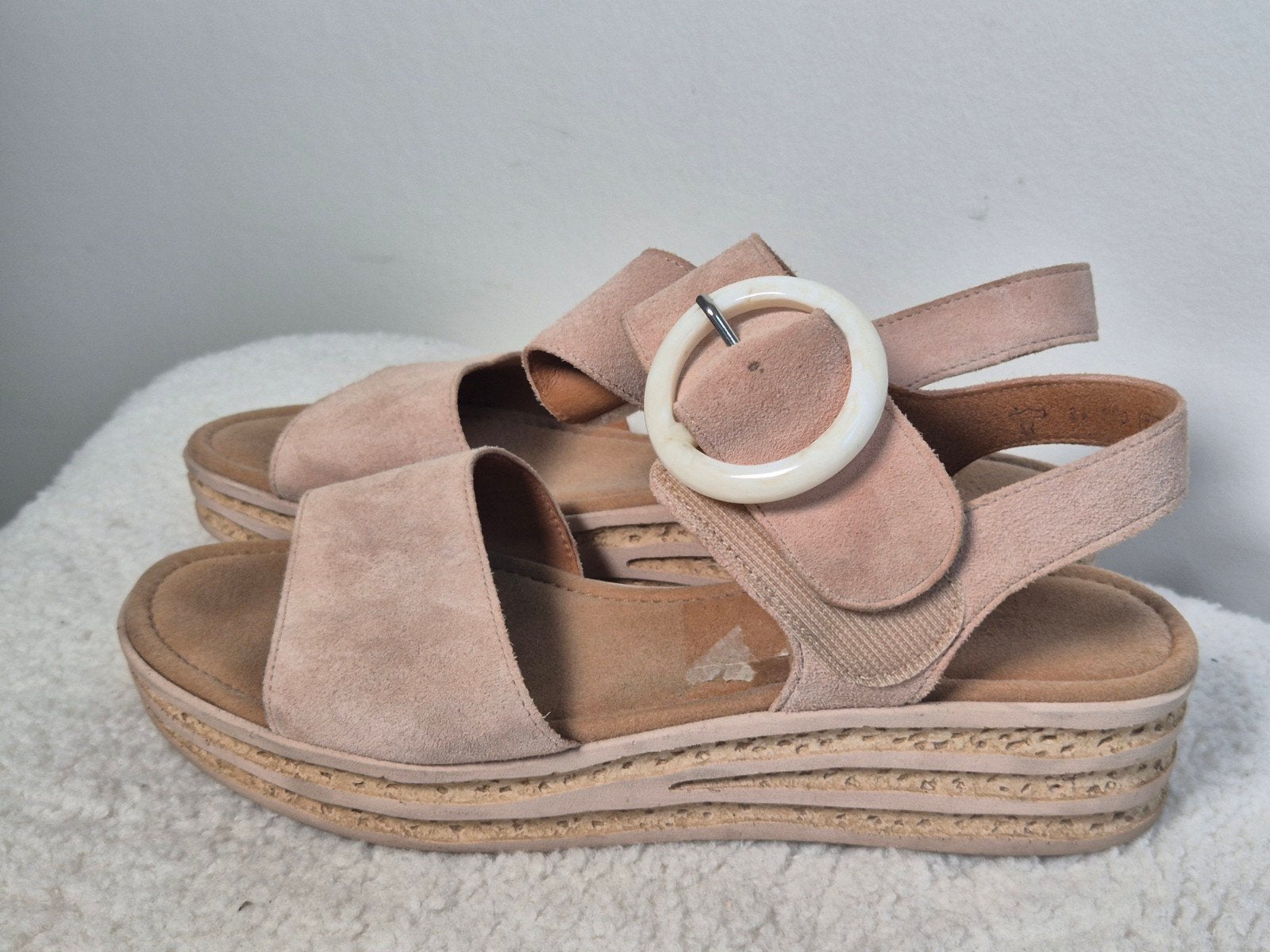 Gabor sandalen maat 41.5, Beige, Gabor, Gedragen, Sandalen of Muiltjes