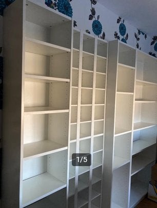 billy boekenkast wit, Ophalen, Gebruikt, 200 cm of meer, 50 tot 100 cm
