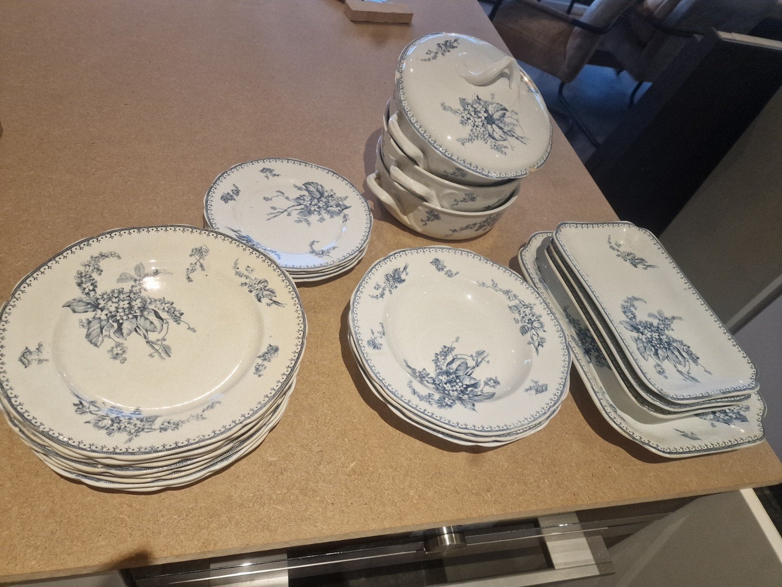 Vintage Maastricht Meibloem servies - 20-delig, Ophalen