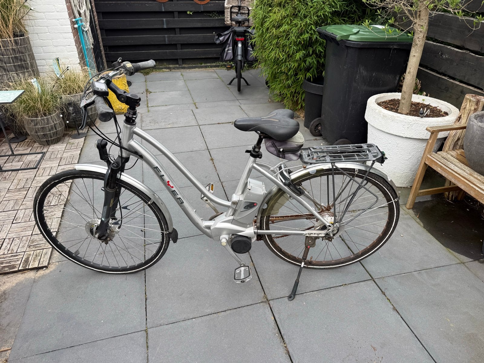 Flyer elektrische fiets - opknapper (ketting), Fietsen en Brommers, Elektrische fietsen, Ophalen, Gebruikt, Overige merken