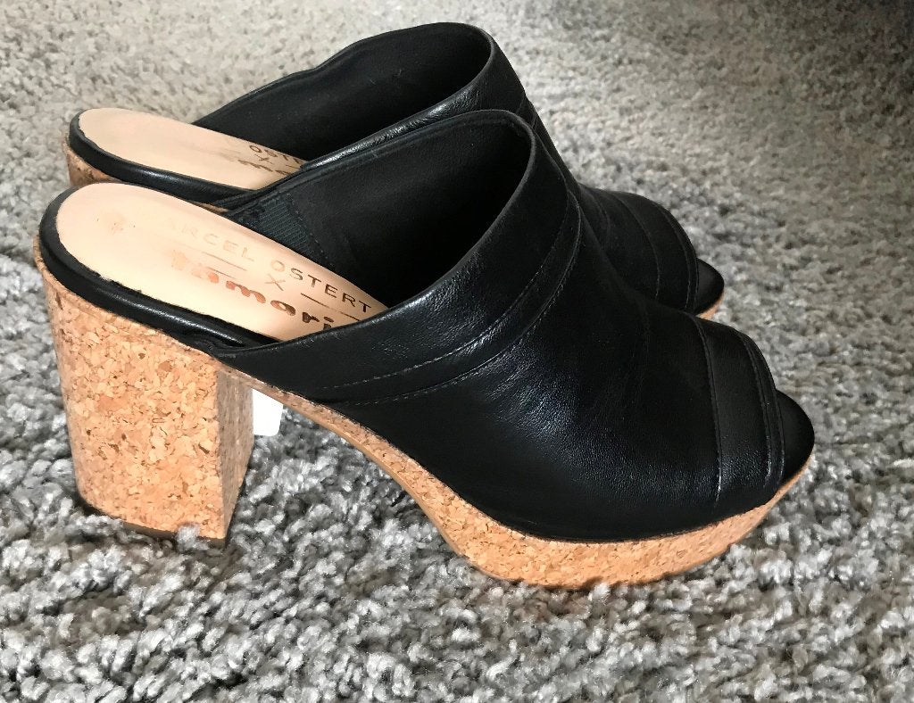 Marcel Ostertag xTamaris Echt Leer Instappers Sandalen, m 40, Kleding | Dames, Schoenen, Verzenden, Nieuw, Instappers