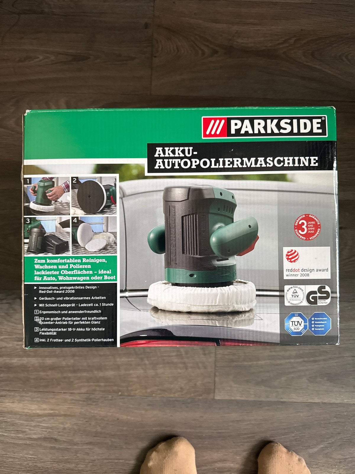 Parkside Accu Autopolijstmachine, Ophalen of Verzenden, Zo goed als nieuw