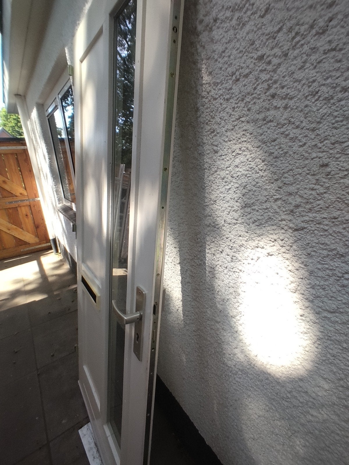 Voordeur 93x211.5 cm met thermopane en driepuntssluiting, Ophalen of Verzenden, Glas, Buitendeur, 200 tot 215 cm