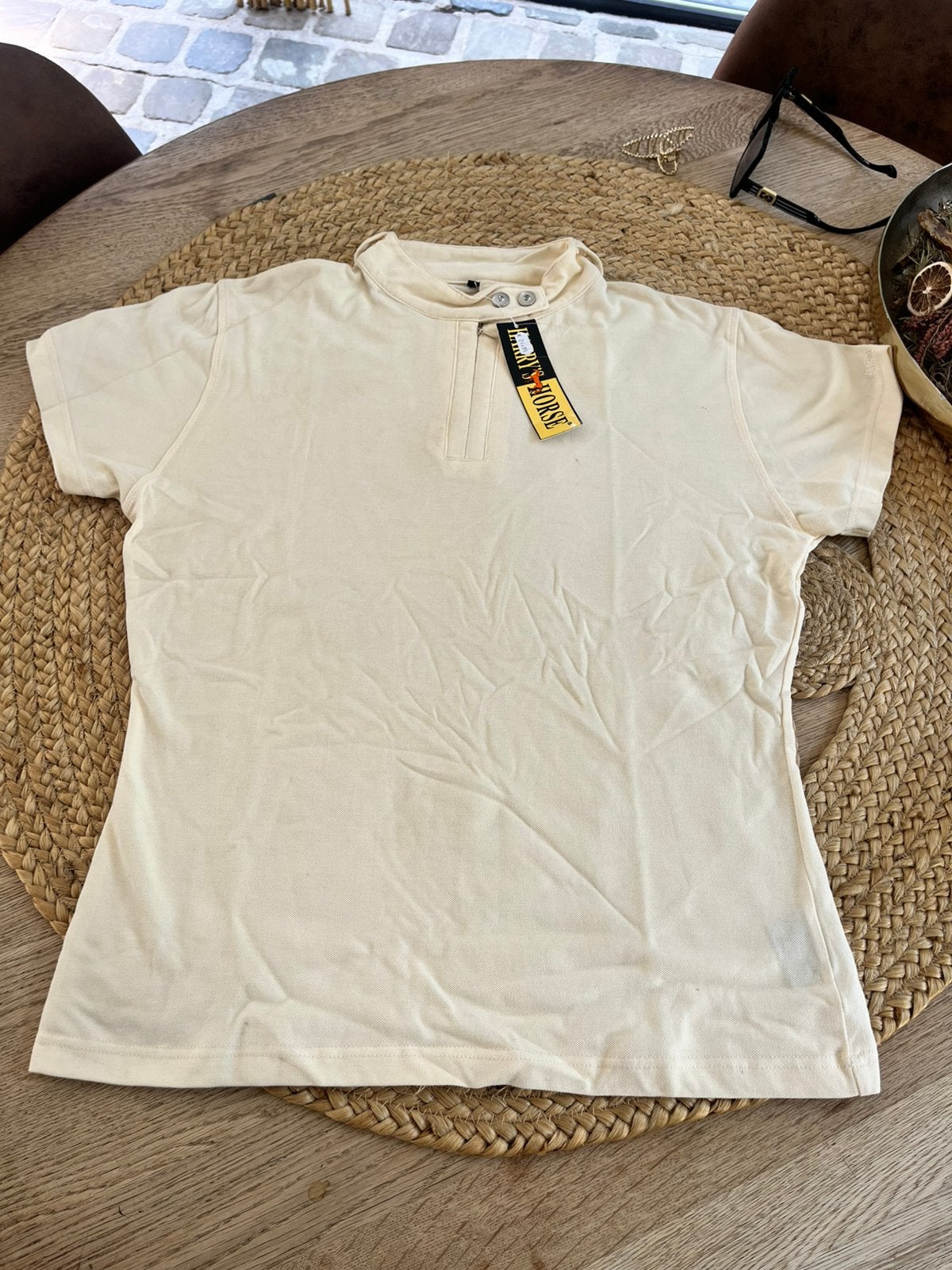 Wedstrijdshirt M beige, Ophalen of Verzenden, Zo goed als nieuw, Dressuur, Bovenkleding