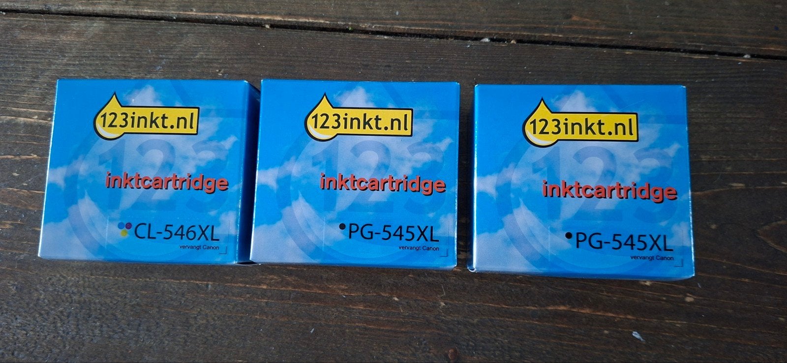 2x PG-545XL en 1x CL-546XL cartridges van 123inkt, Computers en Software, Printerbenodigdheden, Ophalen of Verzenden
