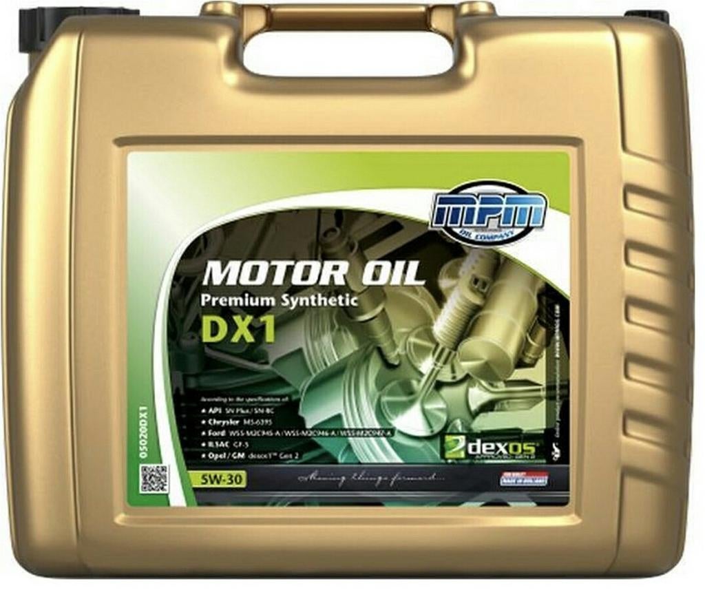 MPM Motorolie Premium Synthetic DX1 5W-30 (20 Liter), Ophalen of Verzenden, Nieuw, Opel