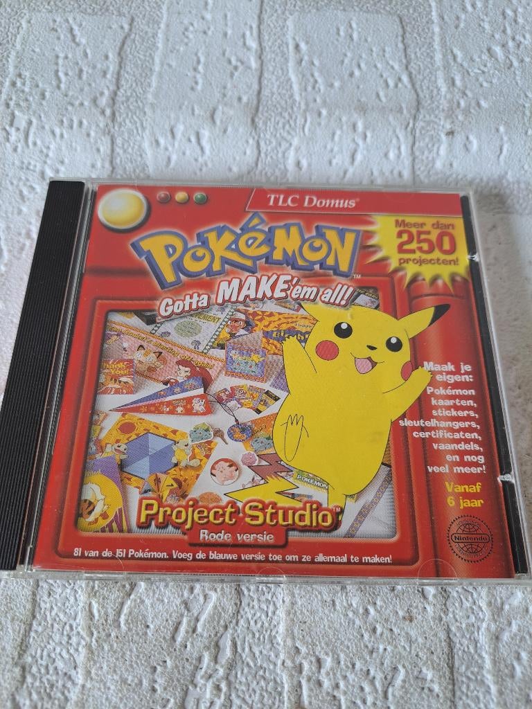 Vintage Pokémon Project Studio Red Version Windows, Ophalen of Verzenden, Zo goed als nieuw