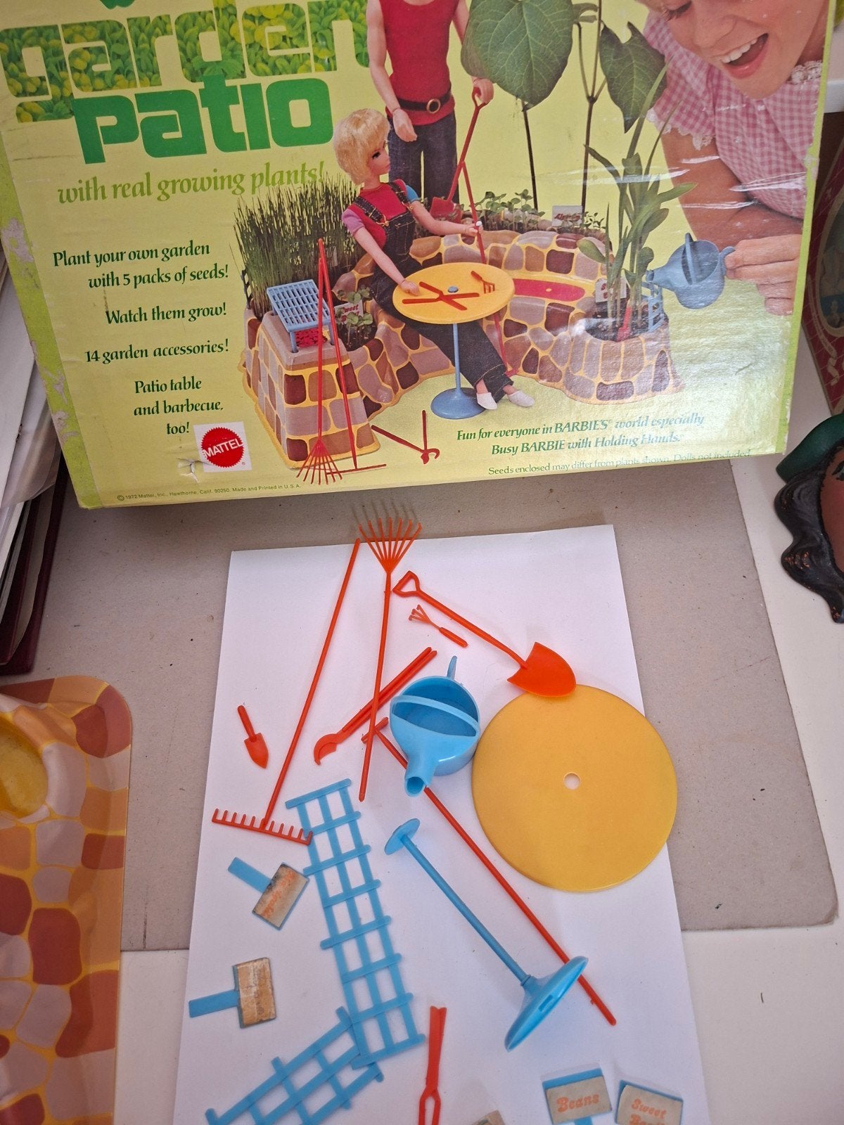 vintage barbie garden patio mattel 1972 toys speelgoed, Verzenden