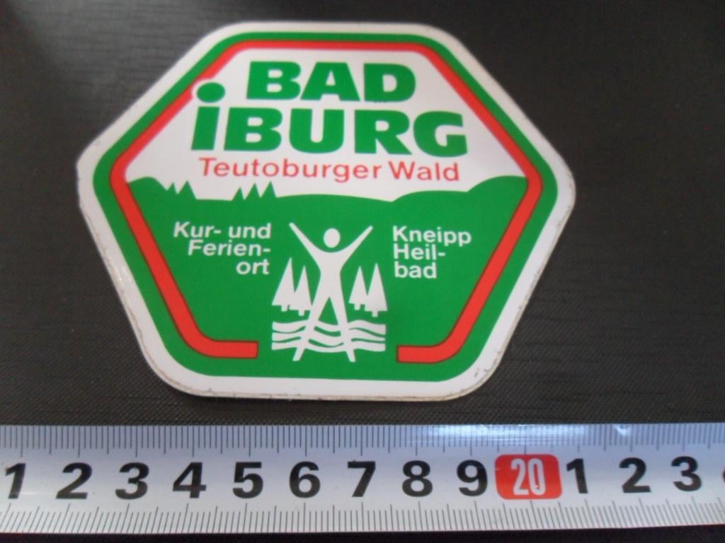 sticker Duitsland Bad Iburg Teutoburger Wald  Ferien-ort, Ophalen, Zo goed als nieuw