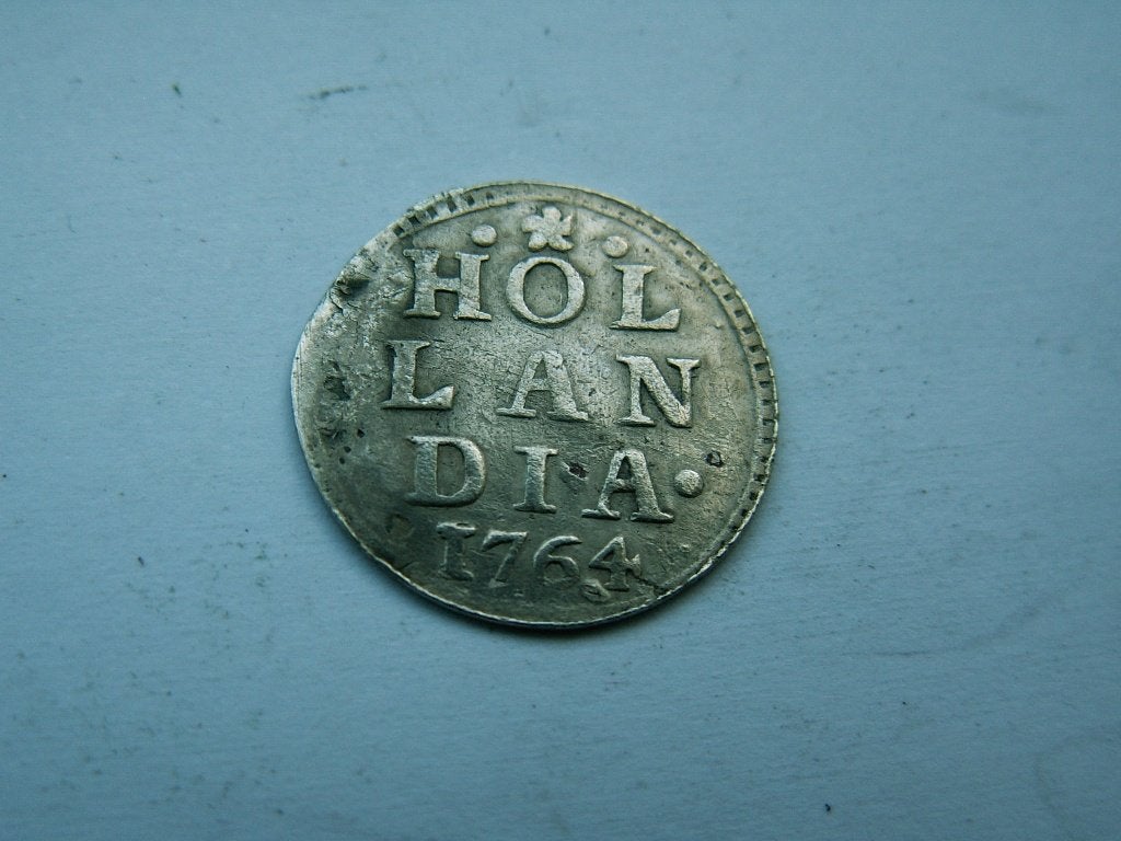 HOLLAND.  Bezemstuiver - 1764, Vóór koninkrijk, Verzenden, Zilver, Overige waardes