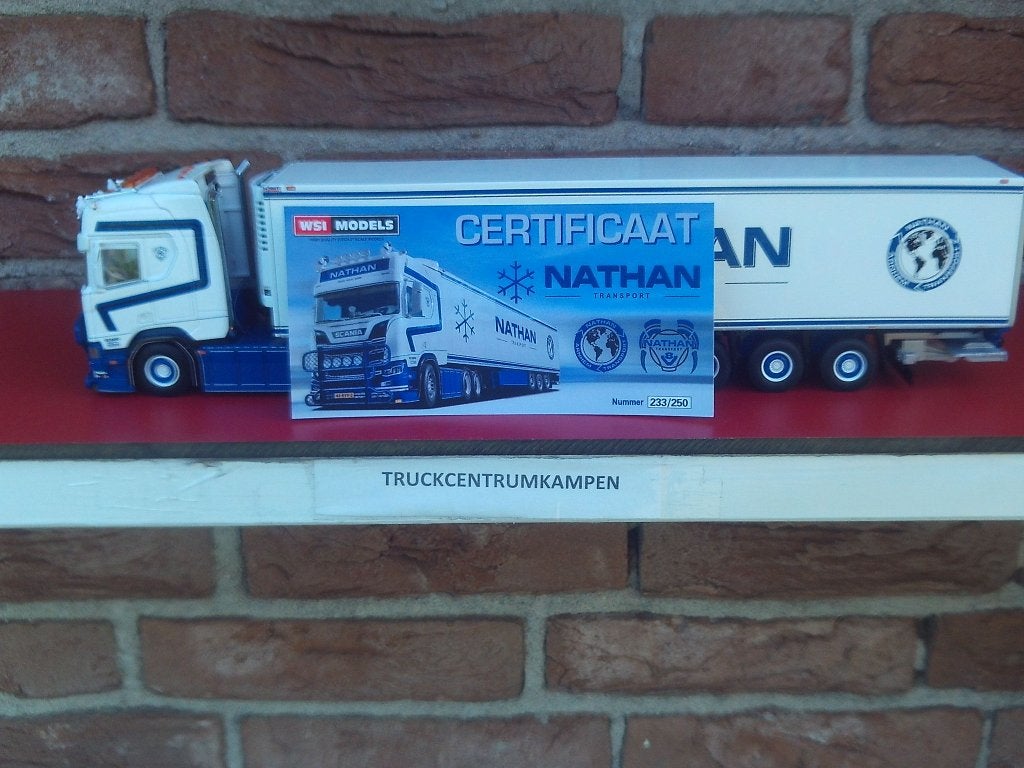 WSI  Scania  R  Highline  van  Nathan  Transport., Ophalen of Verzenden, Nieuw, Bus of Vrachtwagen, Wsi