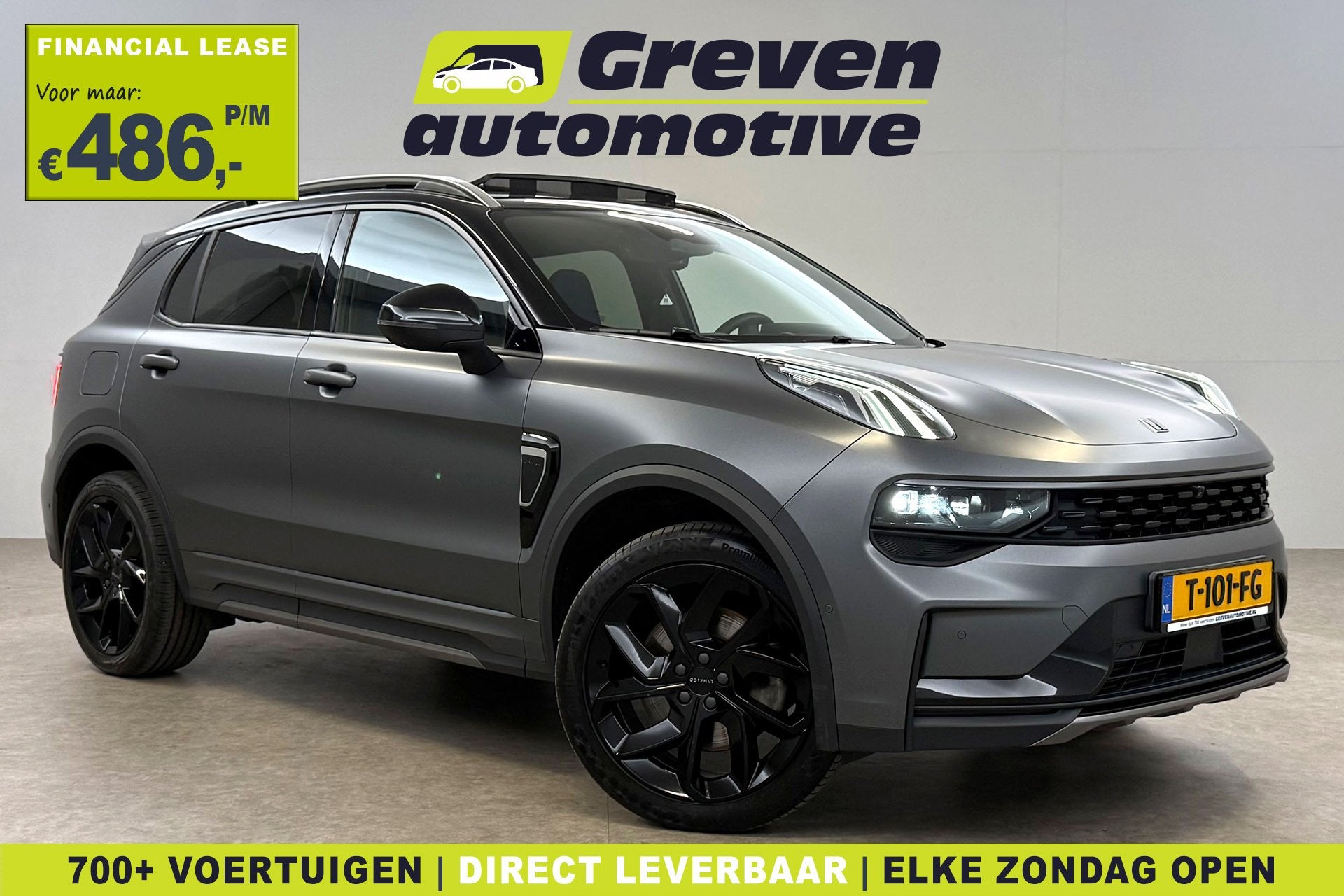 Lynk Co 01 1.5 | Matte Grijs | Pano | Sfeer | 360 | Memory, Auto's, Stof, Euro 6, 120 €/maand, Plug-in hybride
