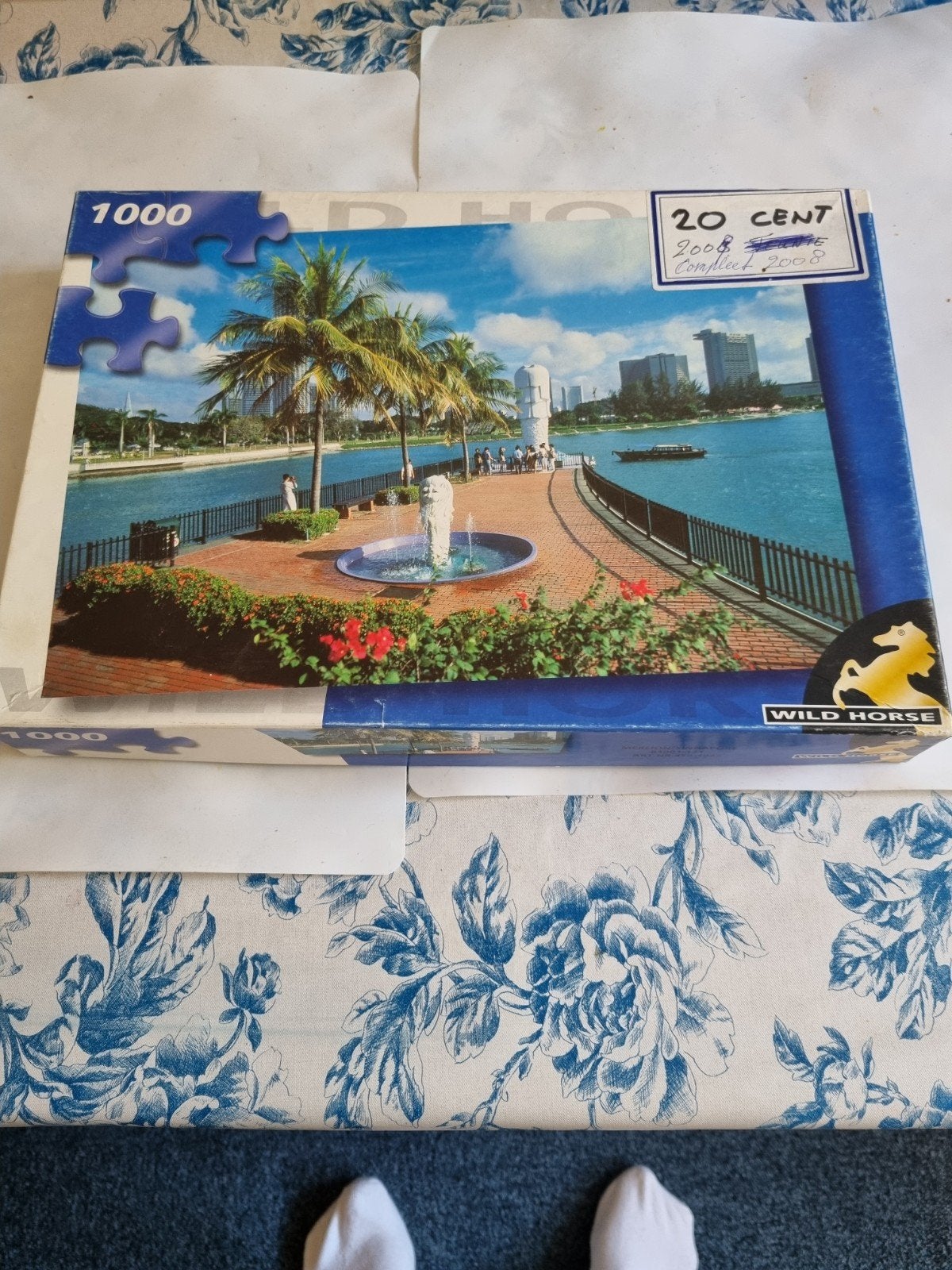 Legpuzzel 1000 stukjes - Tropisch landschap, Ophalen of Verzenden, 500 t/m 1500 stukjes, Gebruikt, Legpuzzel