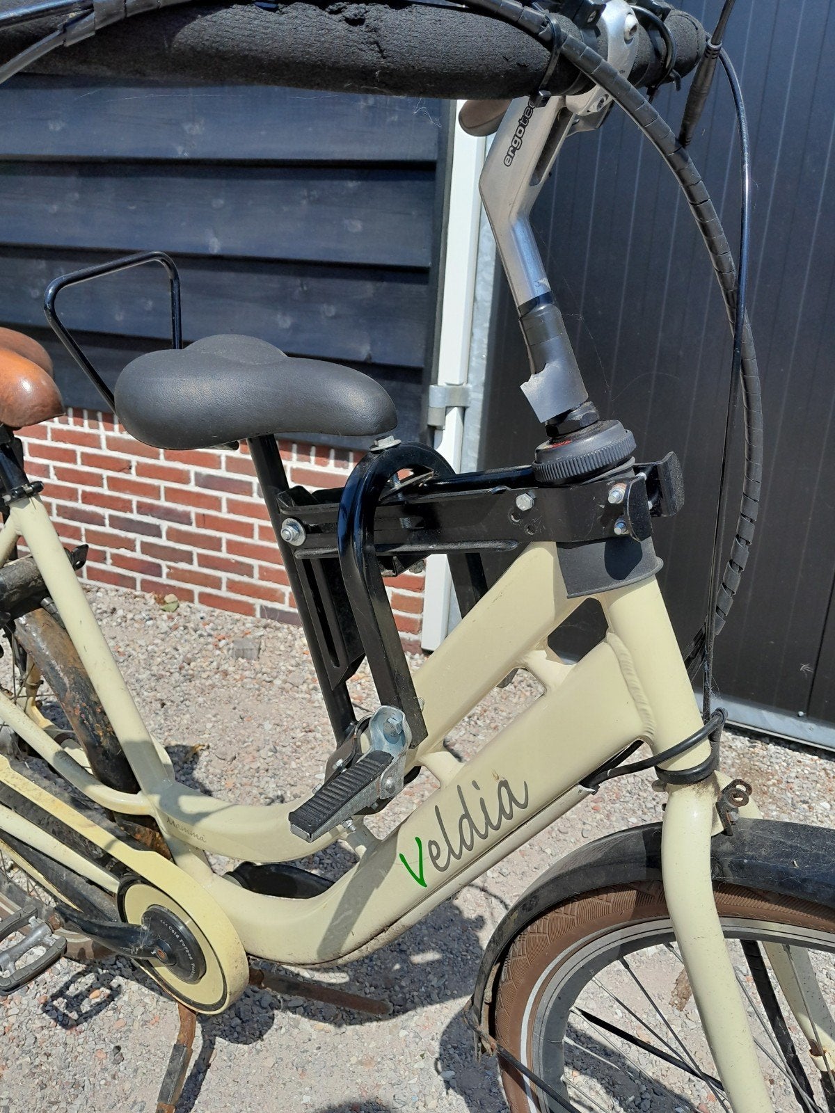 Kinderzitjes fiets - Voorzitje en achterzitje, Voorzitje, Ophalen of Verzenden, 0 t/m 13 kg, Gebruikt