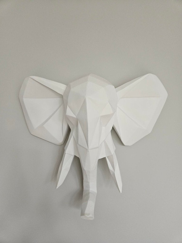Gave olifantenkop van PT living, Ophalen, Decoratieobject, Zo goed als nieuw, Wit