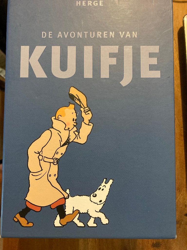 Verzamelbox met alle 24 stripverhalen van Kuifje (Hardcover, Boeken, Verzenden, Zo goed als nieuw, Meerdere stripboeken, Hergé