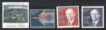 IJsland Mi nr 602-605-610-611 postfris, Verzenden, IJsland, Postfris