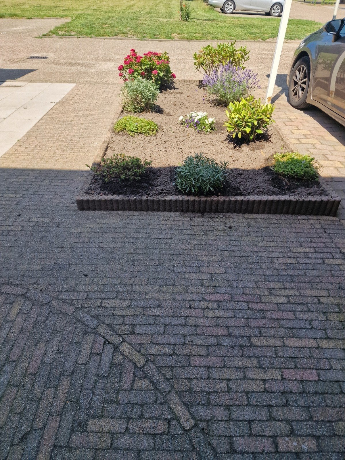 33 m2 sierbestrating + 8 m2 grijze tegels gratis afhalen, Tuin en Terras, Tegels en Klinkers, Ophalen
