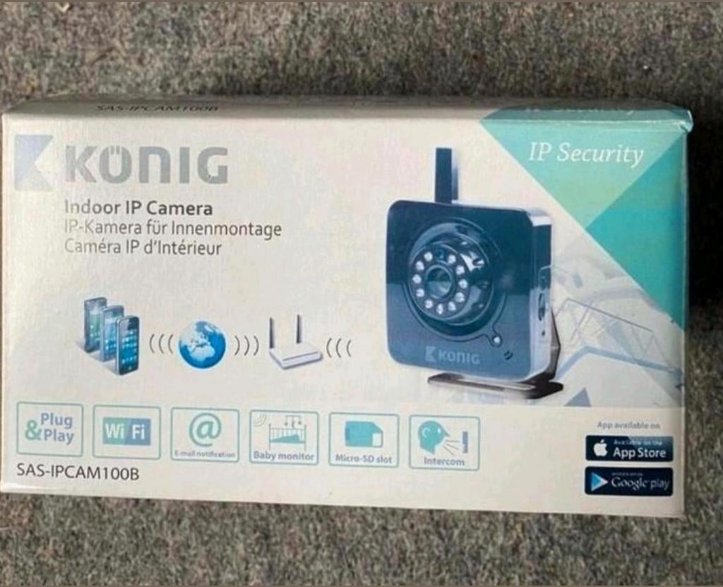 König Indoor IP Camera - Nieuw in doos, Ophalen of Verzenden, Nieuw, Binnencamera