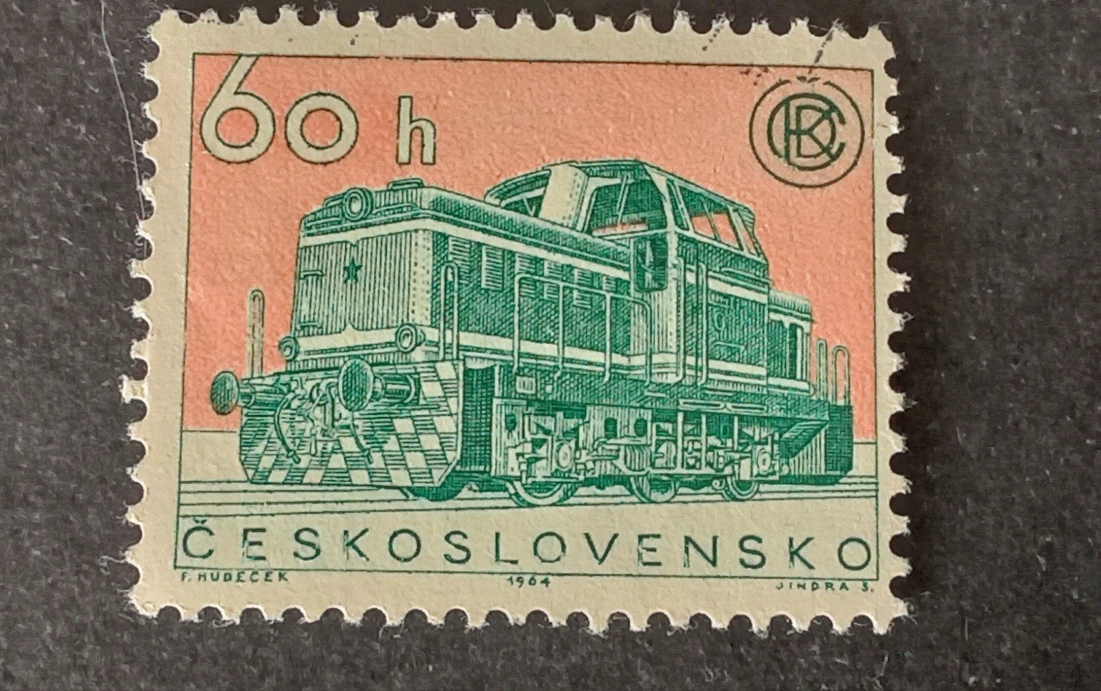 Tsjechoslowakije - Locomotief 1964, Ophalen of Verzenden, Gestempeld, Treinen