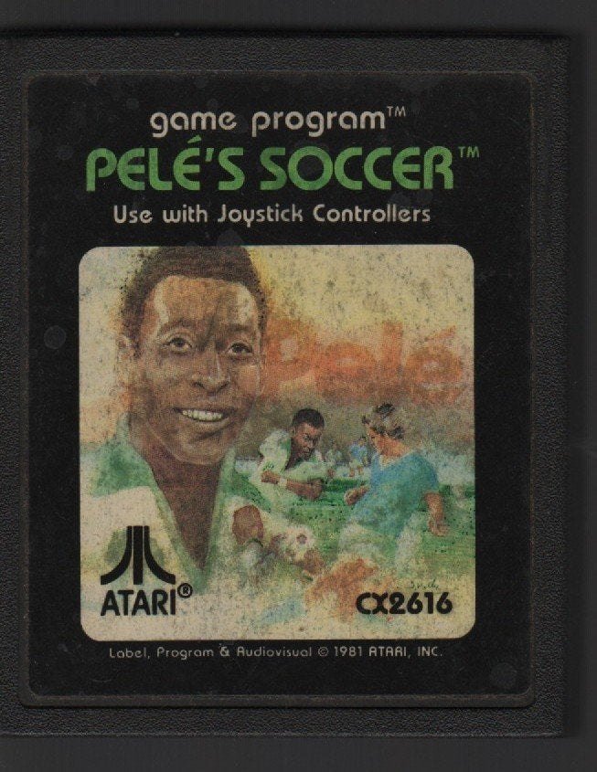 Pelé's Soccer Atari 2600 - Klassiek Voetbalspel, Gebruikt, 2 spelers, Eén computer, Ophalen of Verzenden