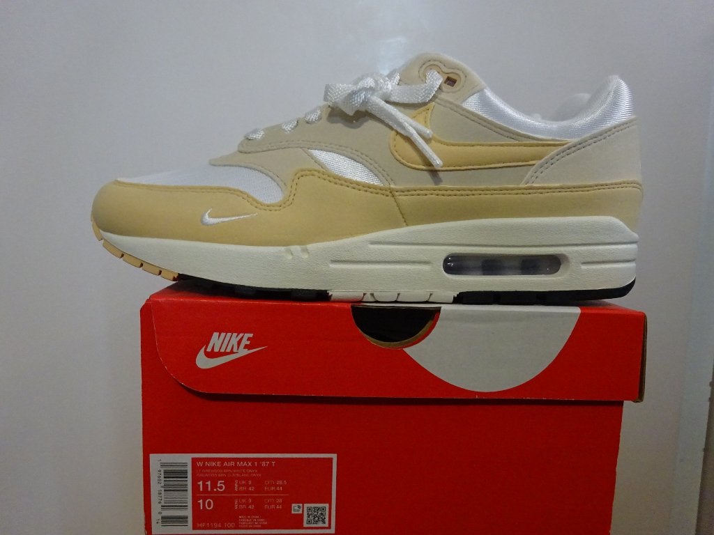Nike Air Max 1 87 Light Orewood Brown Maat 44, Overige kleuren, Nike, Nieuw, Ophalen of Verzenden