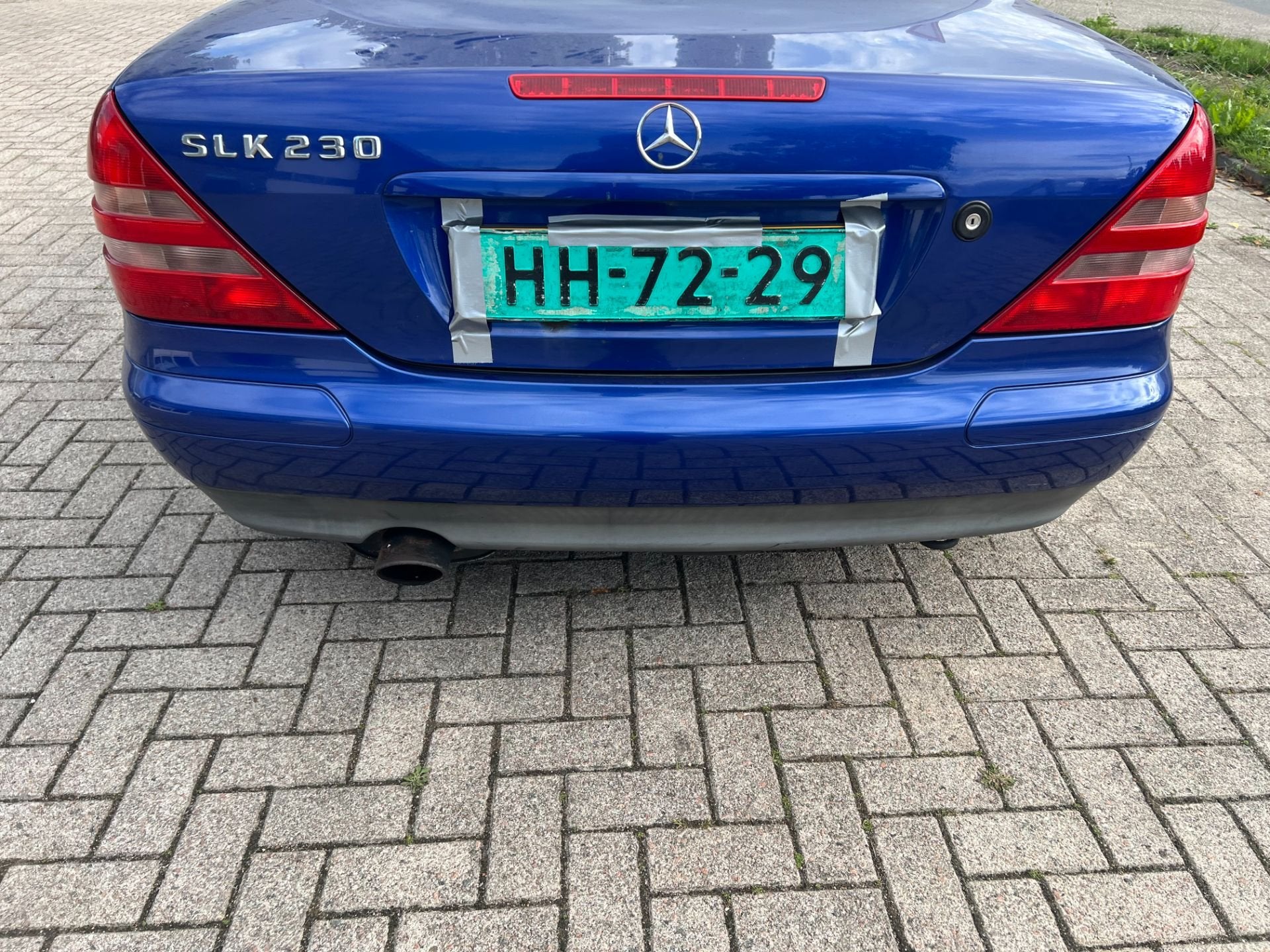MERCEDES SLK R170 BLAUW 352 achterbumper 1996-2004, Gebruikt, Mercedes-Benz AG, Mercedes-Benz, Ophalen of Verzenden