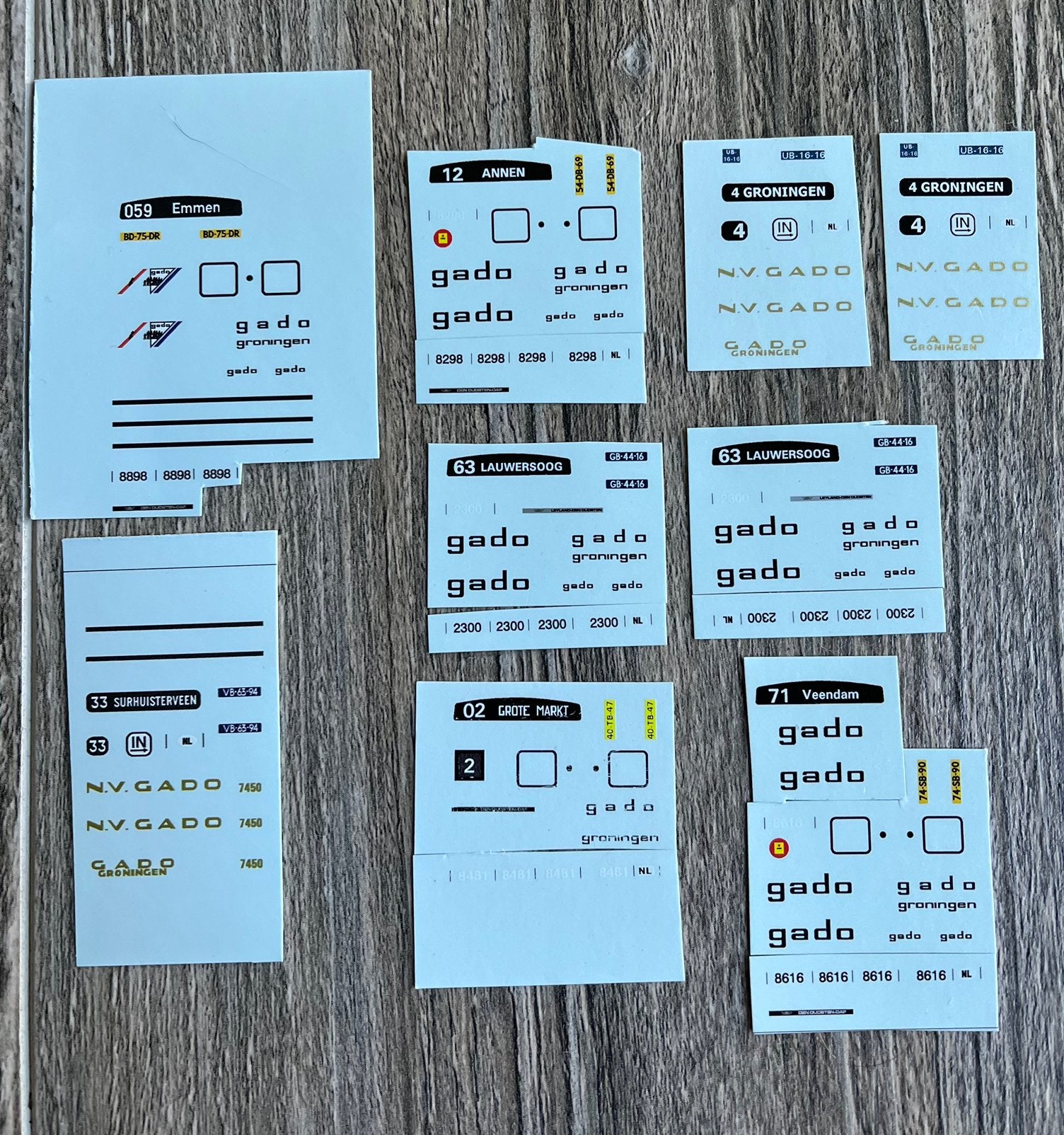 Hb model bus decals GADO 1:87, Ophalen of Verzenden, Nieuw, Bus of Vrachtwagen, Overige merken