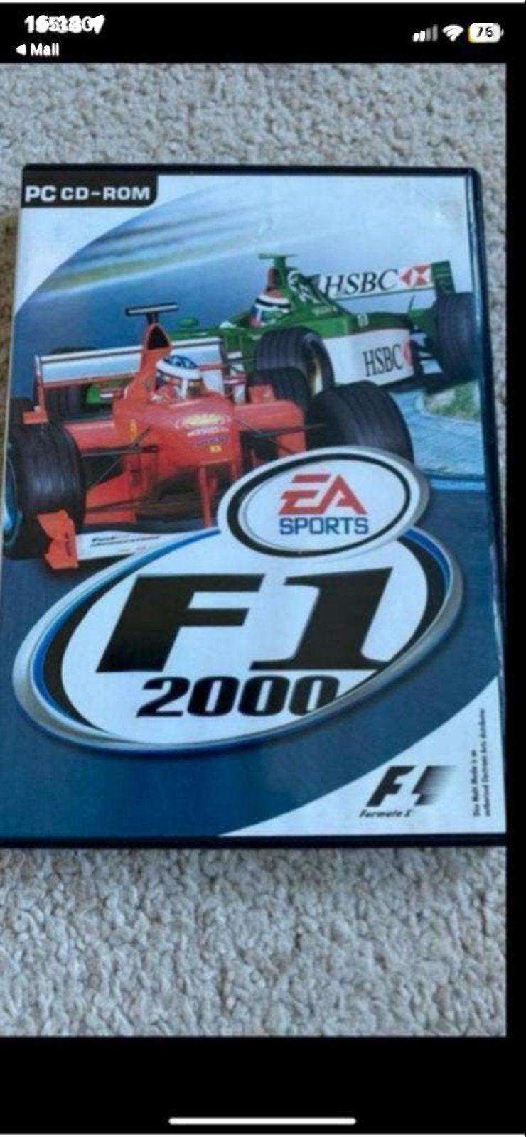 F1 2000 PC CD-ROM - EA Sports Formule 1 Racegame, Spelcomputers en Games, Games | Pc, Gebruikt, 1 speler, Racen en Vliegen, Ophalen of Verzenden
