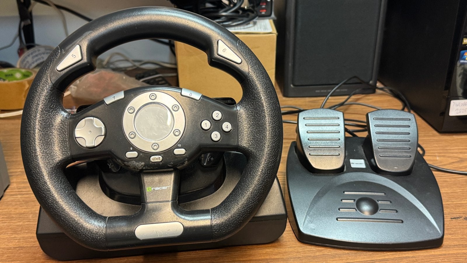 Tracer Sierra USB Racestuur met Pedalen voor PC, Racestuur, Gebruikt, Onbekend, Onbekend
