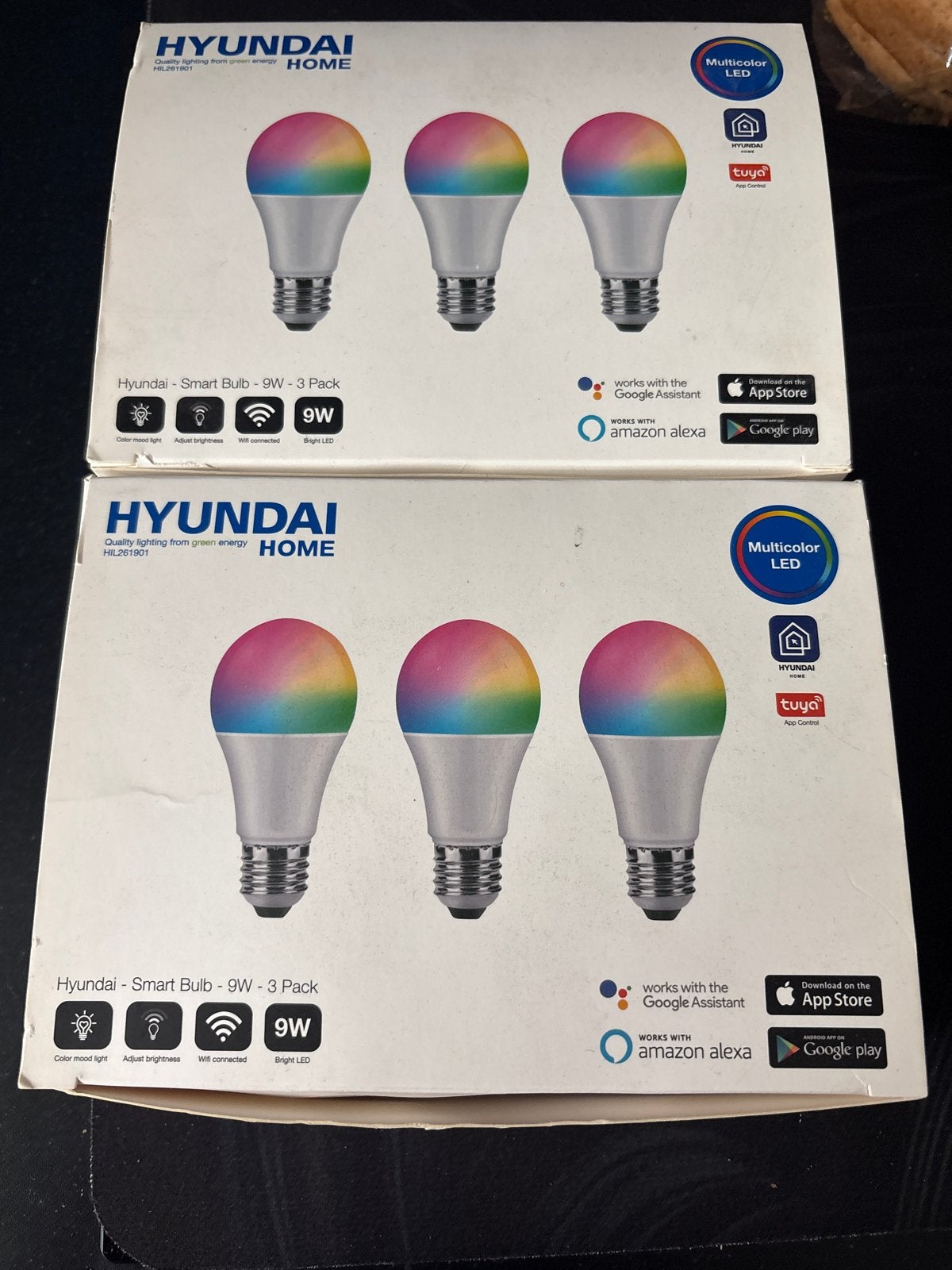 5 stuks Hyundai Smart LED Lampen E27 - 9W Multicolor, Meerkleurig, Nieuw, Kleur aanpasbaar, E27 (groot)