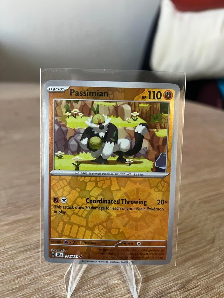 Pokémon Kaart Passimian H SSP EN 111/191 Reverse Holo, Ophalen of Verzenden, Zo goed als nieuw, Losse kaart