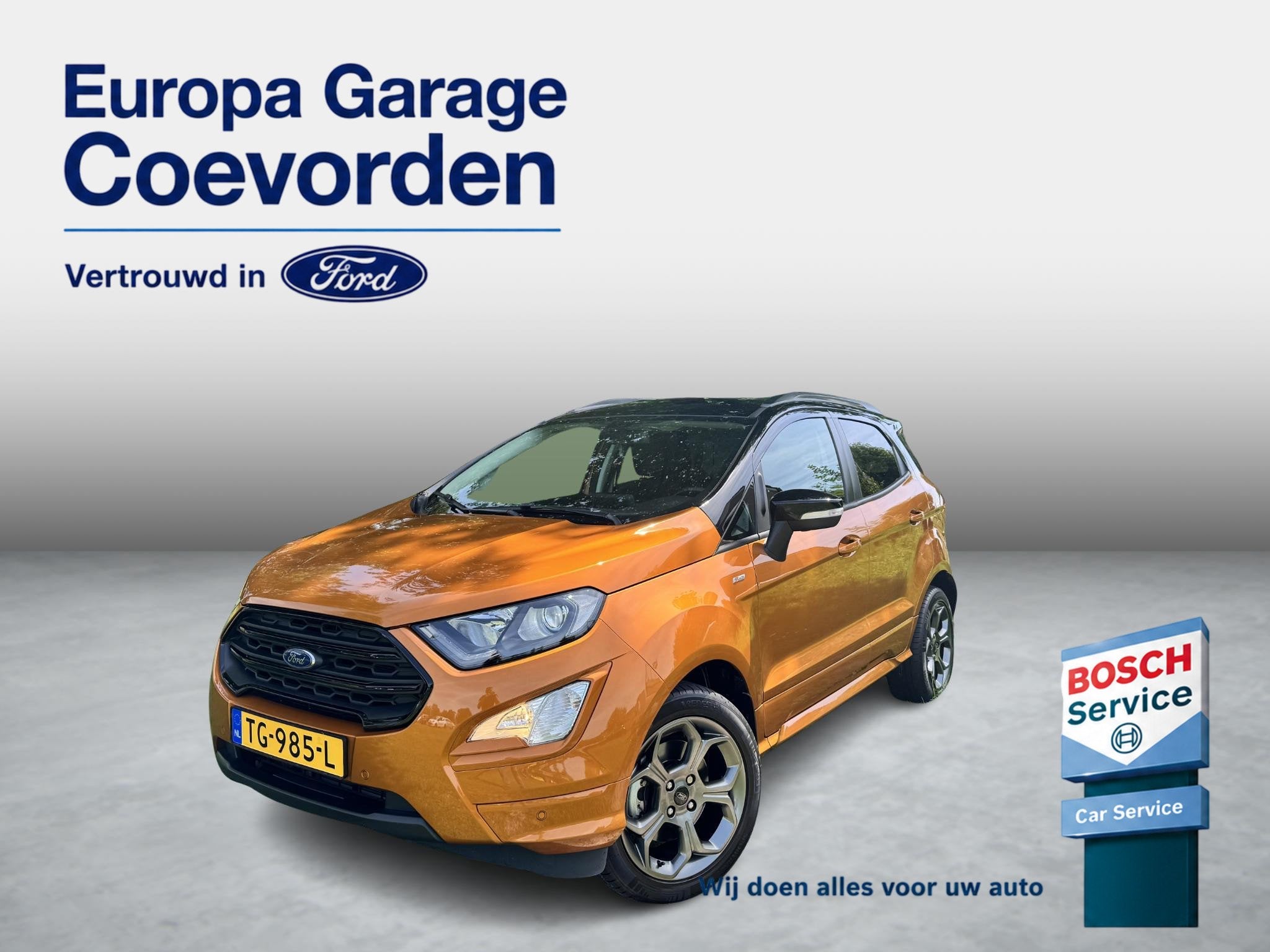 Ford EcoSport 1.0 EB 125PK ST-Line | BLIS | XENON | WINTERPA, Voorwielaandrijving, Dealer onderhouden, 125 pk, Gebruikt
