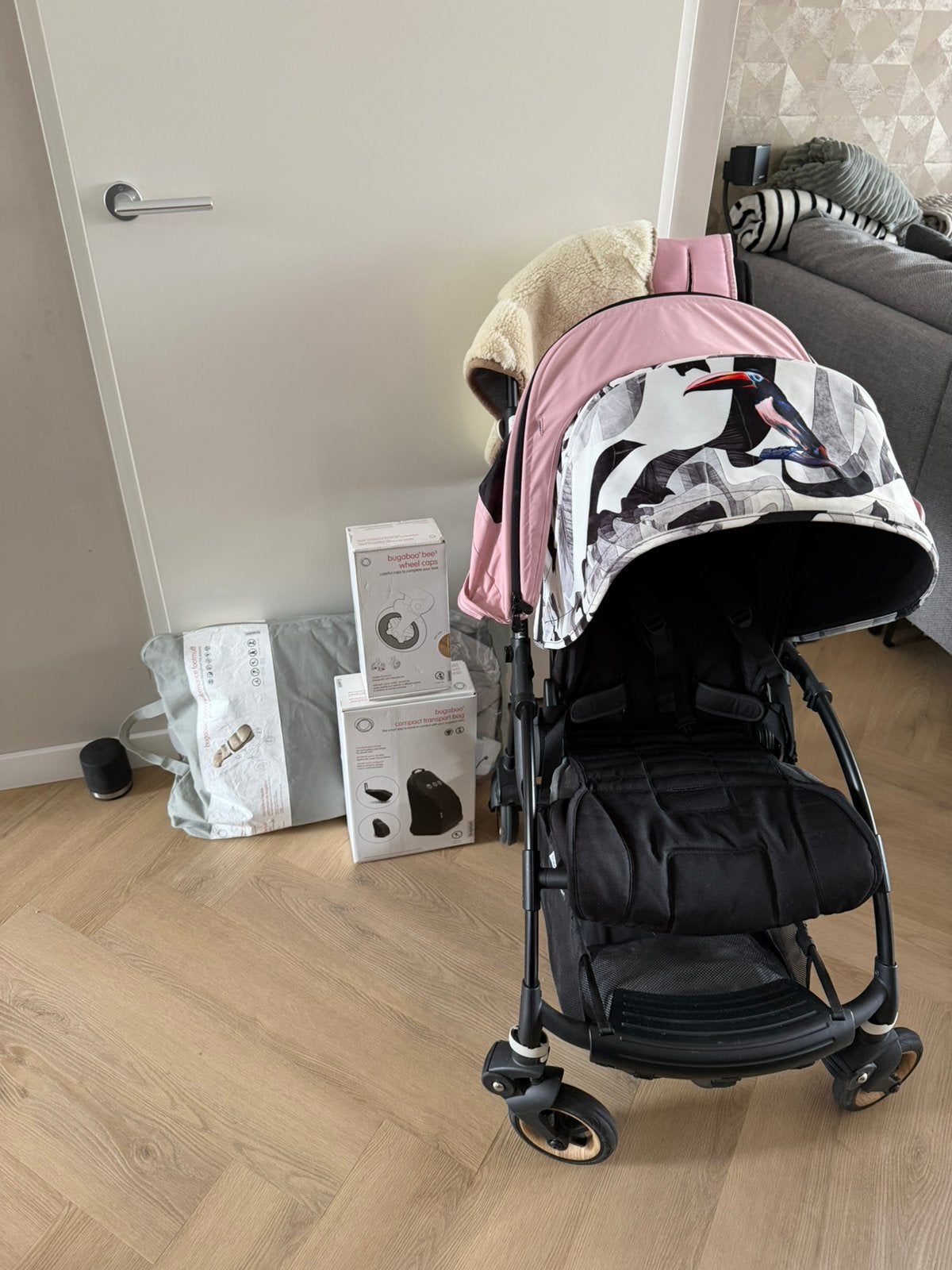 Bugaboo bee 5 helemaal compleet!, Ophalen of Verzenden, Zo goed als nieuw, Voetenzak