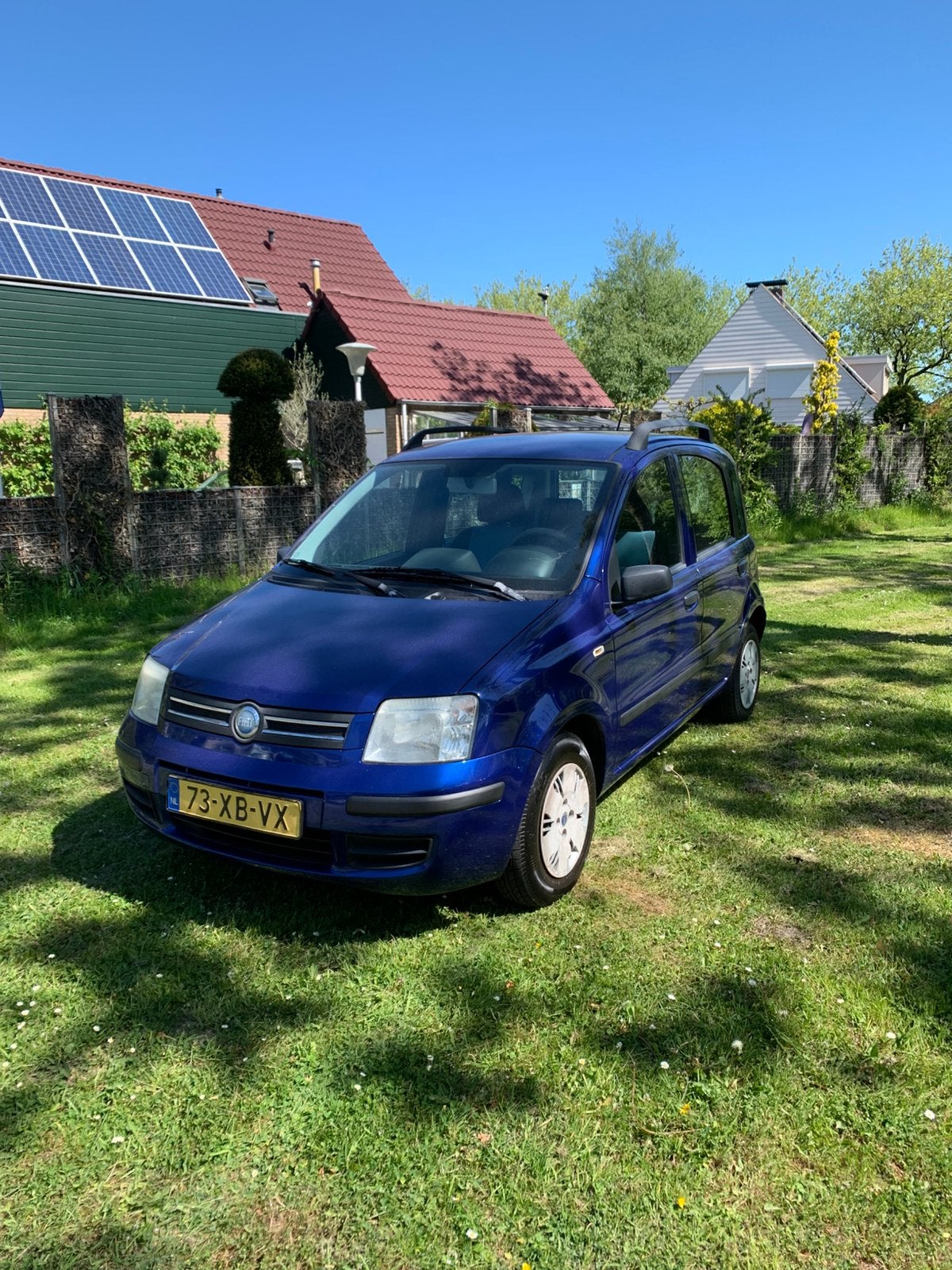 Fiat Panda 1.2 Dualogic 2007 Blauw LPG-G3 hoge instap, Stof, Metallic lak, Origineel Nederlands, Particulier