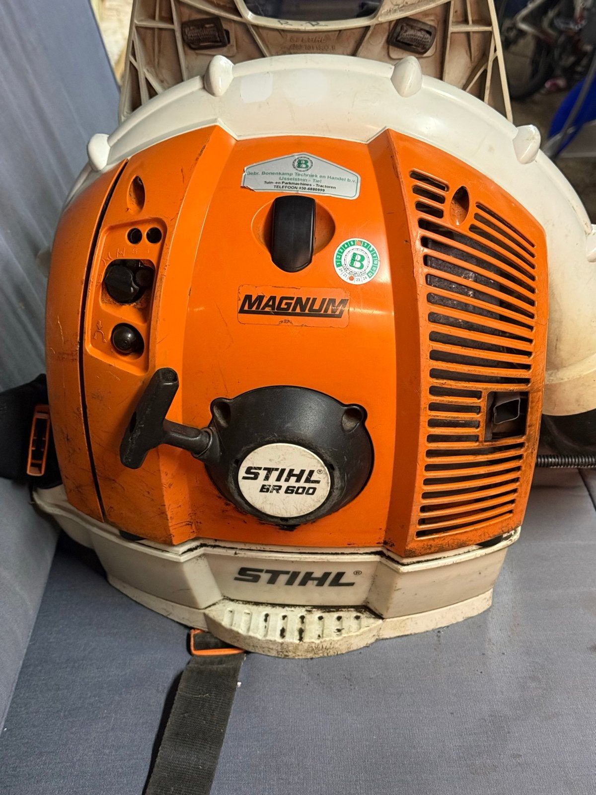 Stihl BR 600 Magnum Bladblazer - Krachtig en Betrouwbaar, Ophalen of Verzenden, Gebruikt, Benzine, Ruggedragen