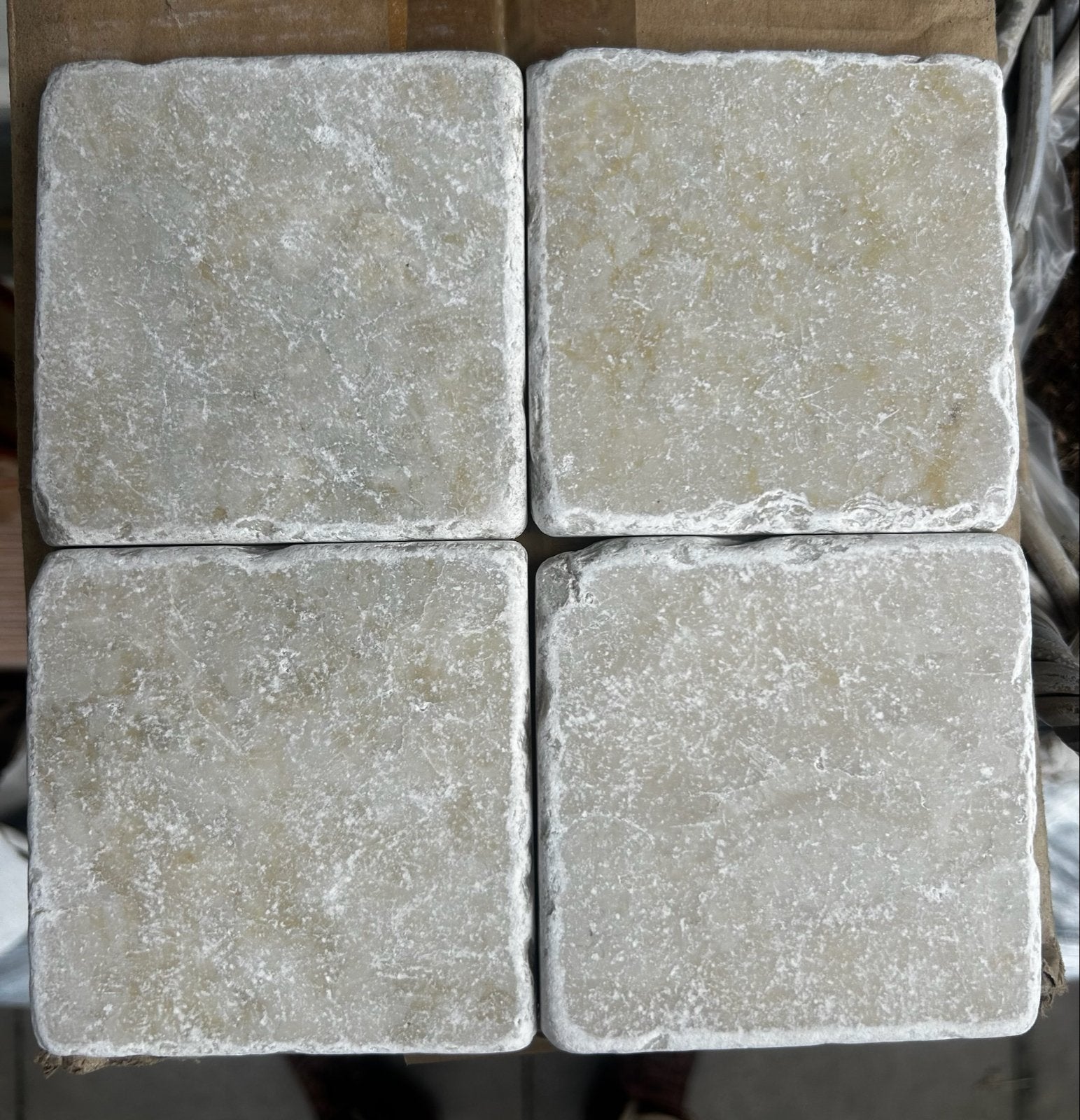 Marmer Beige Getrommeld 10x10cm, 3m2, nieuw, Doe-het-zelf en Verbouw, Ophalen, Nieuw, Minder dan 20 cm, Minder dan 5 m²