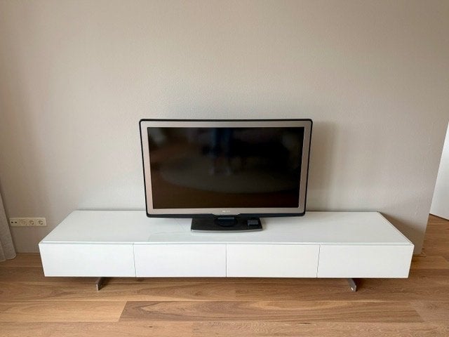 TV meubel / Dressoir Wit, Ophalen, Gebruikt, 200 cm of meer, Minder dan 100 cm