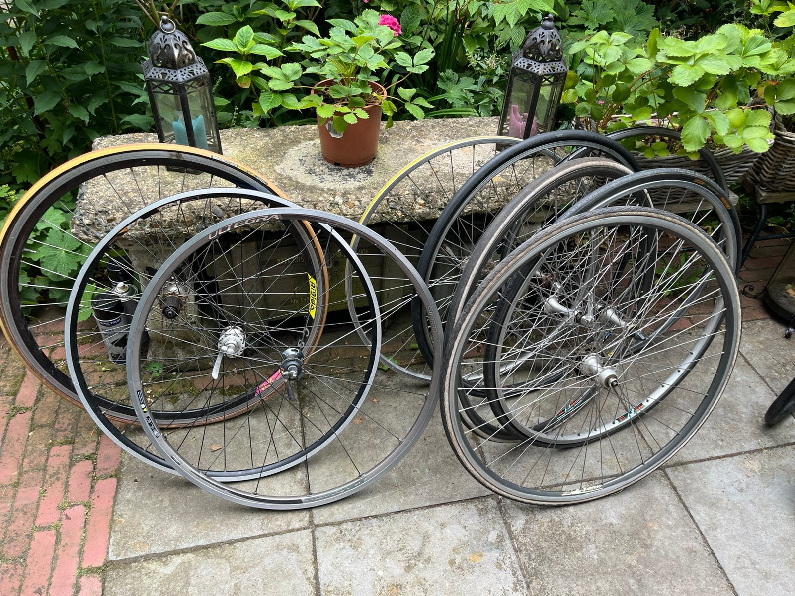 Partij racfiets wielen en 3x 26” mtb, Ophalen, Zo goed als nieuw, Racefiets