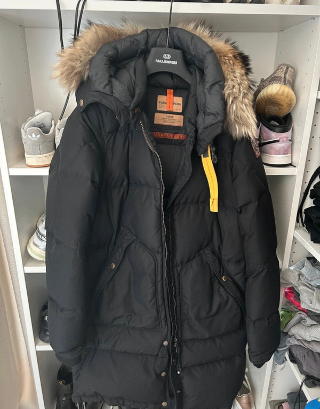 Winterjas Parajumper, Ophalen of Verzenden, Zo goed als nieuw, Zwart