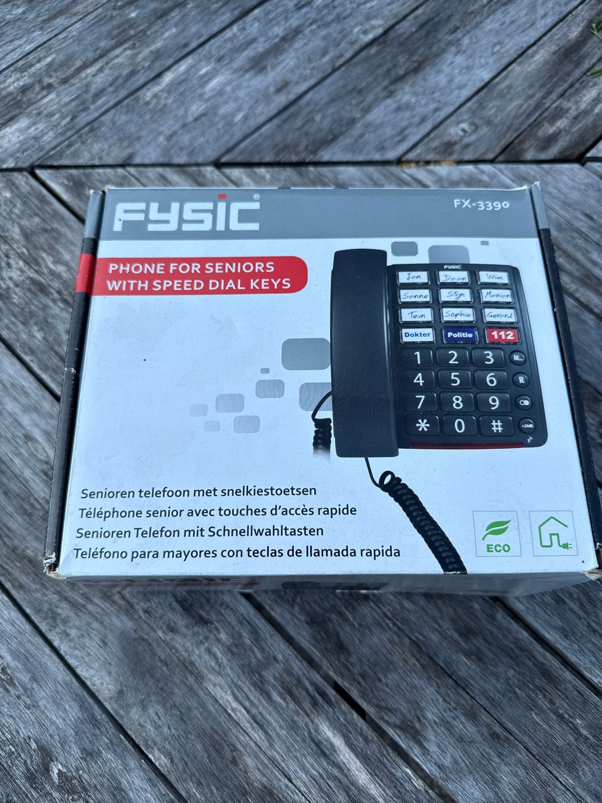 Fysic FX-3390 seniorentelefoon met sneltoetsen, Ophalen of Verzenden, Zo goed als nieuw, 1 handset