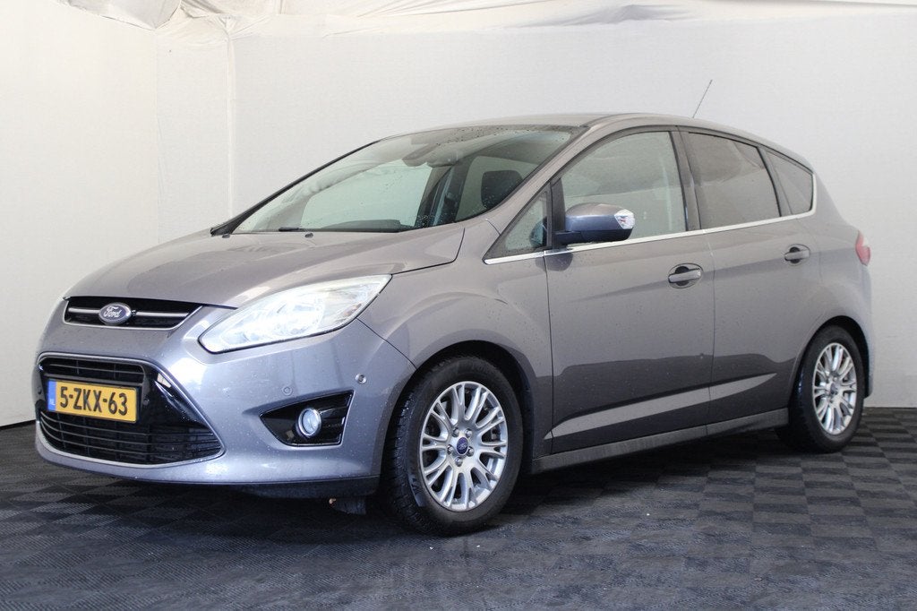 Ford C-MAX 1.6 EcoBoost Titanium |Stoelverw.|Navi|Trekhaak|, Voorwielaandrijving, Stof, Gebruikt, Zwart