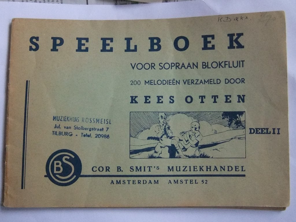 Speelboek voor Sopraan Blokfluit - Kees Otten Deel II, Gebruikt, Verzenden, Klassiek, Thema