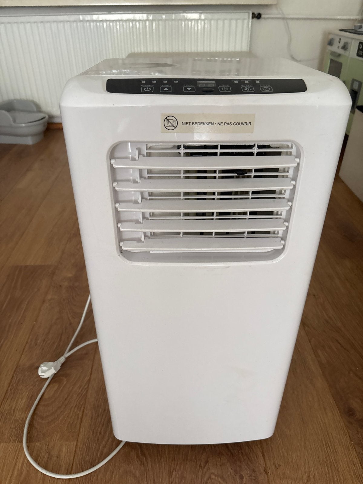 Mobiele airco met timer, Ophalen, Gebruikt, Minder dan 60 m³, 3 snelheden of meer