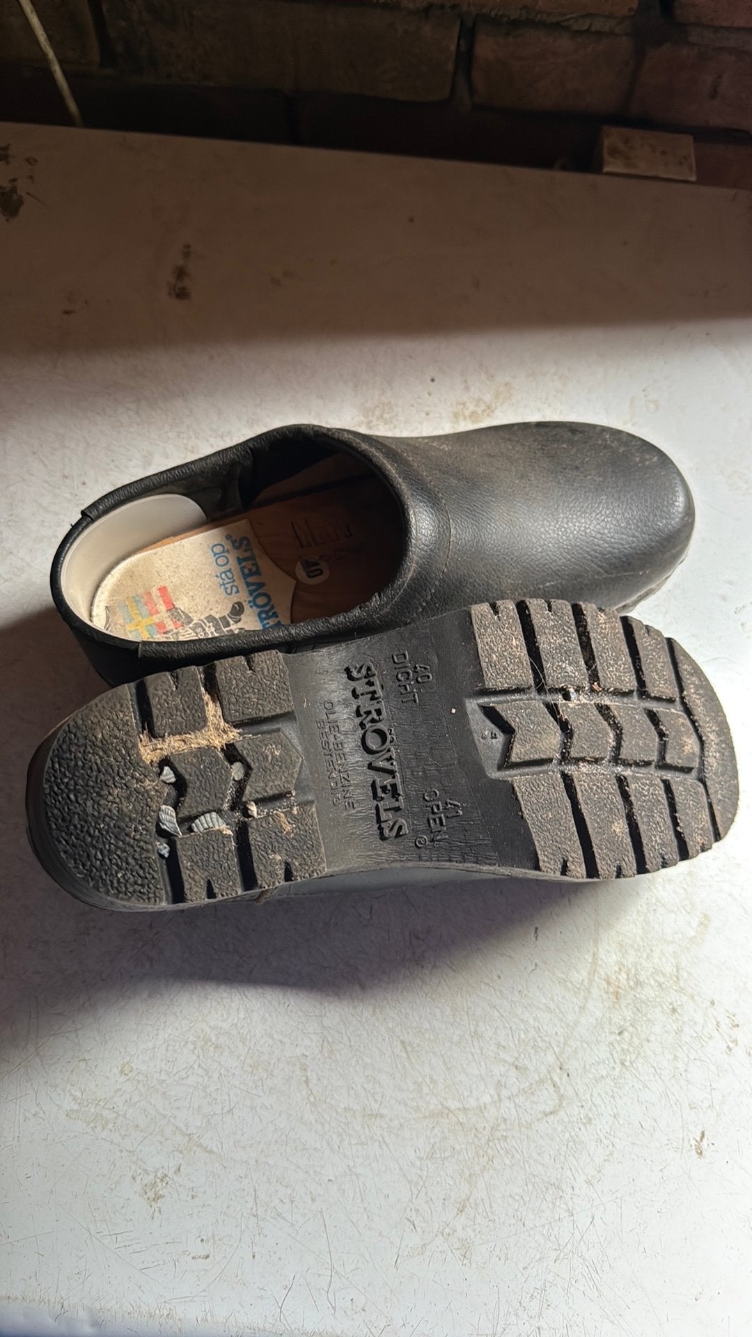 Klompen, dicht (Strövels), maat 40, Ophalen of Verzenden, Zo goed als nieuw, Werkschoenen