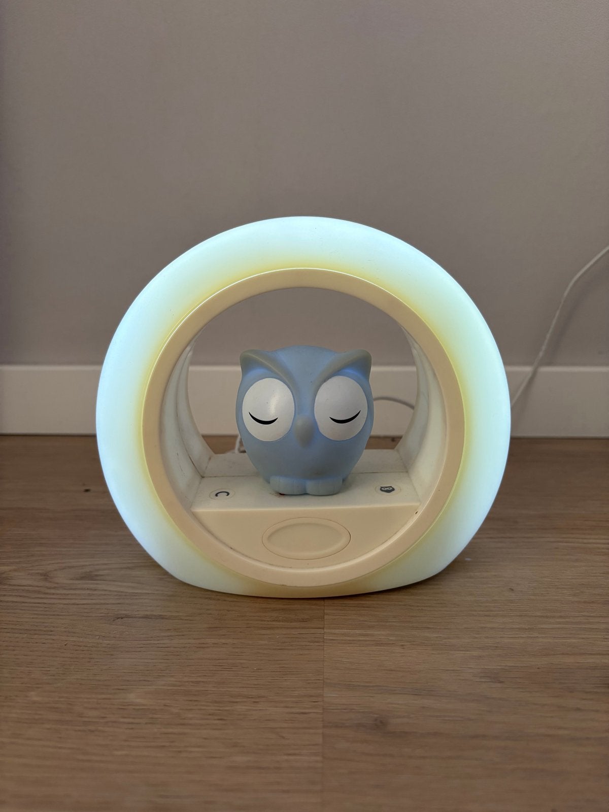 Nachtlampje Uil van zazu, Kunststof, LED verlichting, Meerkleurig, Nachtlamp
