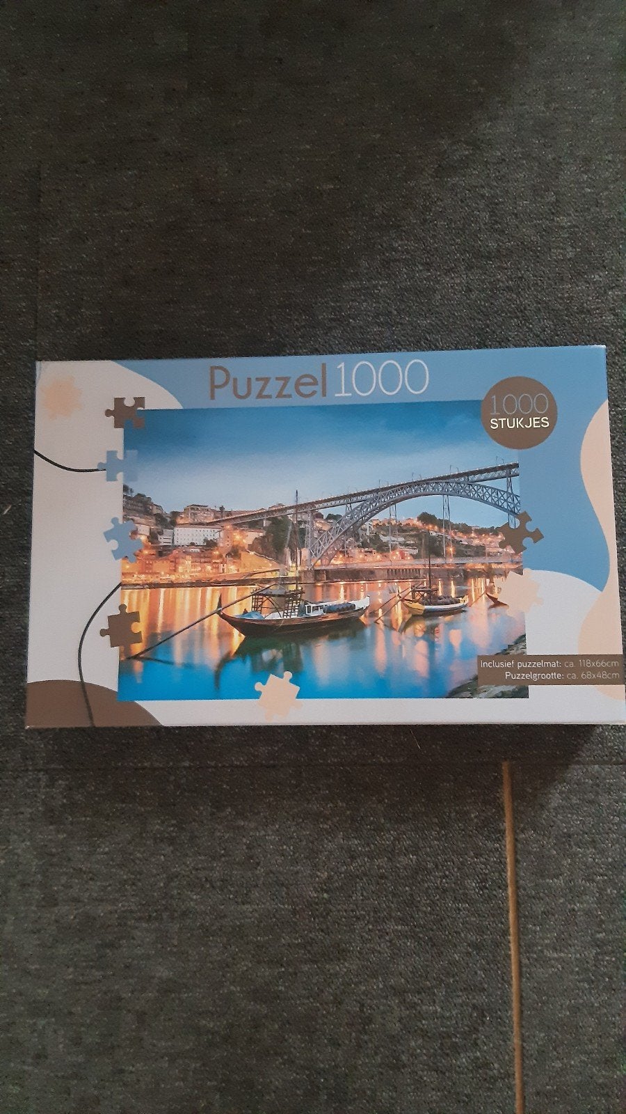 Compl. 1000 stukjes puzzel met puzzelmat - Zo goed als nieu, Ophalen of Verzenden, 500 t/m 1500 stukjes, Zo goed als nieuw, Legpuzzel